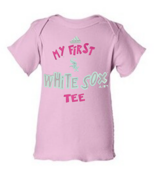 Infant Girls Chicago White Sox adidas Pink "My First White Sox Tee"