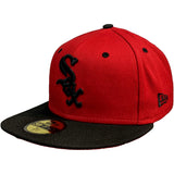Men's Chicago White Sox New Era 2005 World Series Side Patch 2 Tone Red and Black 59FIFTY Fitted Hat - Pro Jersey Sports