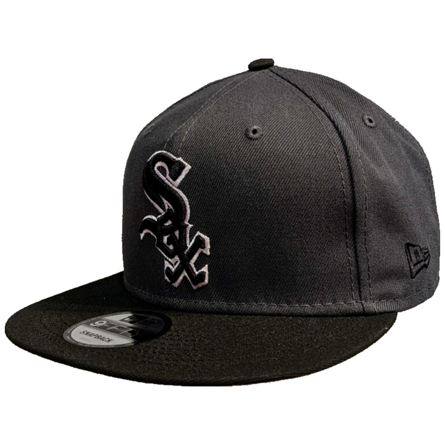 Mens Chicago White Sox New Era Graphite and Black 95th Anniversary Side Patch 9FIFTY Snapback Hat
