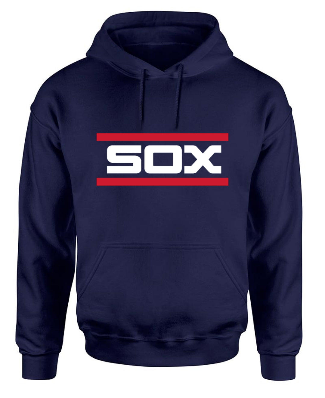 Mens Chicago White Sox Navy Bar Logo Cooperstown Collection Hoodie