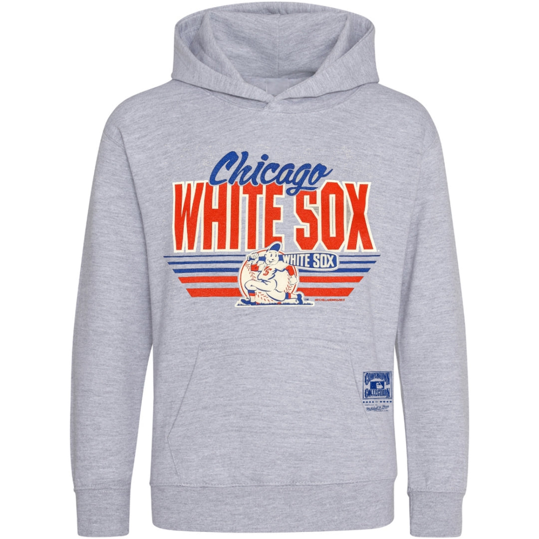 Men's Chicago White Sox Mitchell & Ness Heather Gray 1948 Cooperstown Collection Hoodie