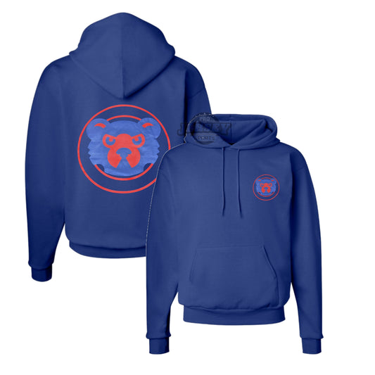 Mens Chicago Cubs New Era Blue Cooperstown Collection 1994-1996 Logo Hoodie