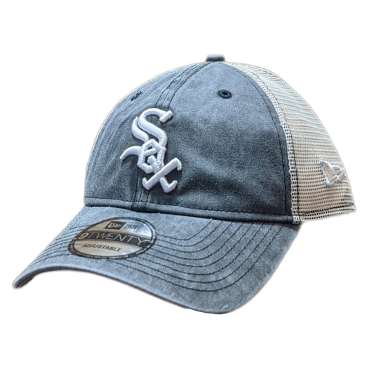 Chicago White Sox New Era Washed Trucker 9TWENTY Adjustable Snapback Hat