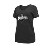 Women's Chicago White Sox City Connect New Era Tri-Blend V-Neck T-Shirt - Black - Pro Jersey Sports