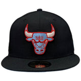 Men's Chicago Bulls Black/Sky Blue UNC to Chicago 59FIFTY Fitted Hat - Pro Jersey Sports