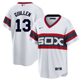 NIKE Men's Ozzie Guillen Chicago White Sox Sunday 1983 Alternate White Premium Lettering Replica Jersey - Pro Jersey Sports