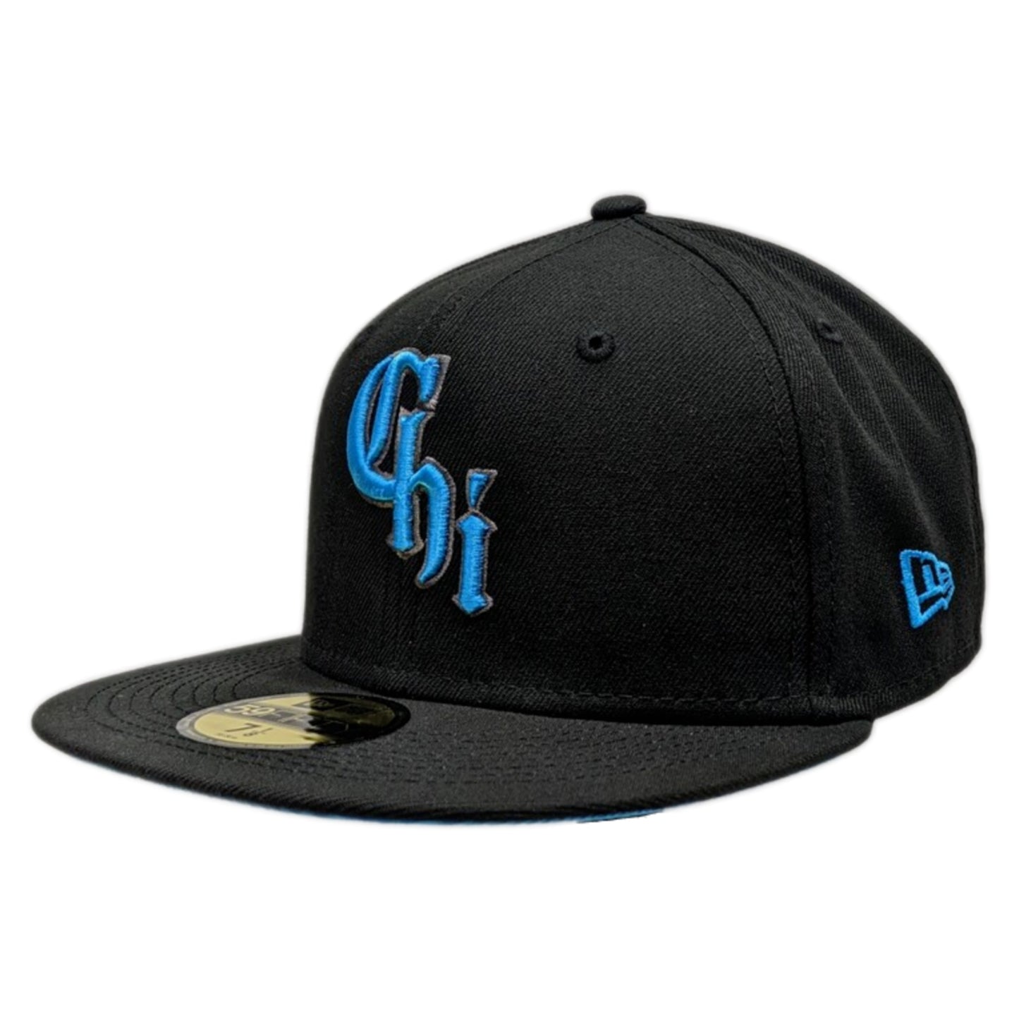 Chicago White Sox New Era Black and Electric Blue Cotton Candy Pack City Connect Southside 59FIFTY Fitted Hat