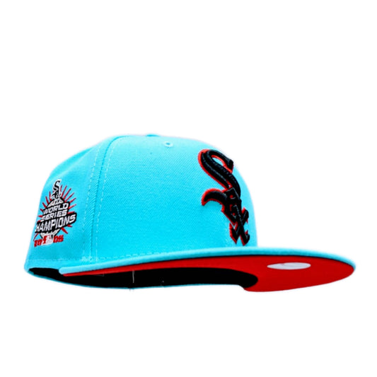 Chicago White Sox New Era Tidal Wave Vice Blue 2005 World Series Champions 59FIFTY Fitted Hat - Pro Jersey Sports