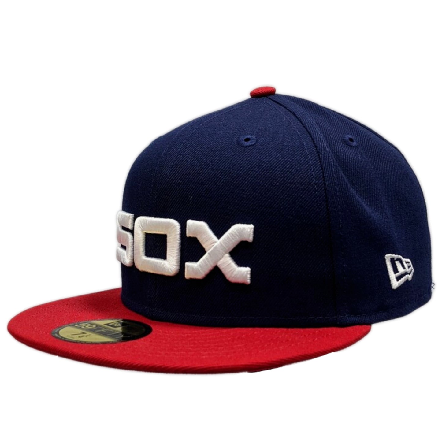 Chicago White Sox Cooperstown Collection 1983 Road 75 Years Side Patch Navy & Red New Era 59FIFTY Fitted Hat
