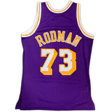 Men's Los Angeles Lakers Dennis Rodman Mitchell & Ness 1998-99 Hardwood Classics Purple Swingman Jersey - Pro Jersey Sports