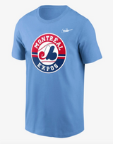 Men's Montreal Expos Valor Blue Cooperstown Collection Logo T-Shirt - Pro Jersey Sports