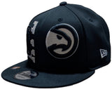 Atlanta Hawks New Era Black 2022 NBA Draft 9FIFTY Snapback Hat - Pro Jersey Sports