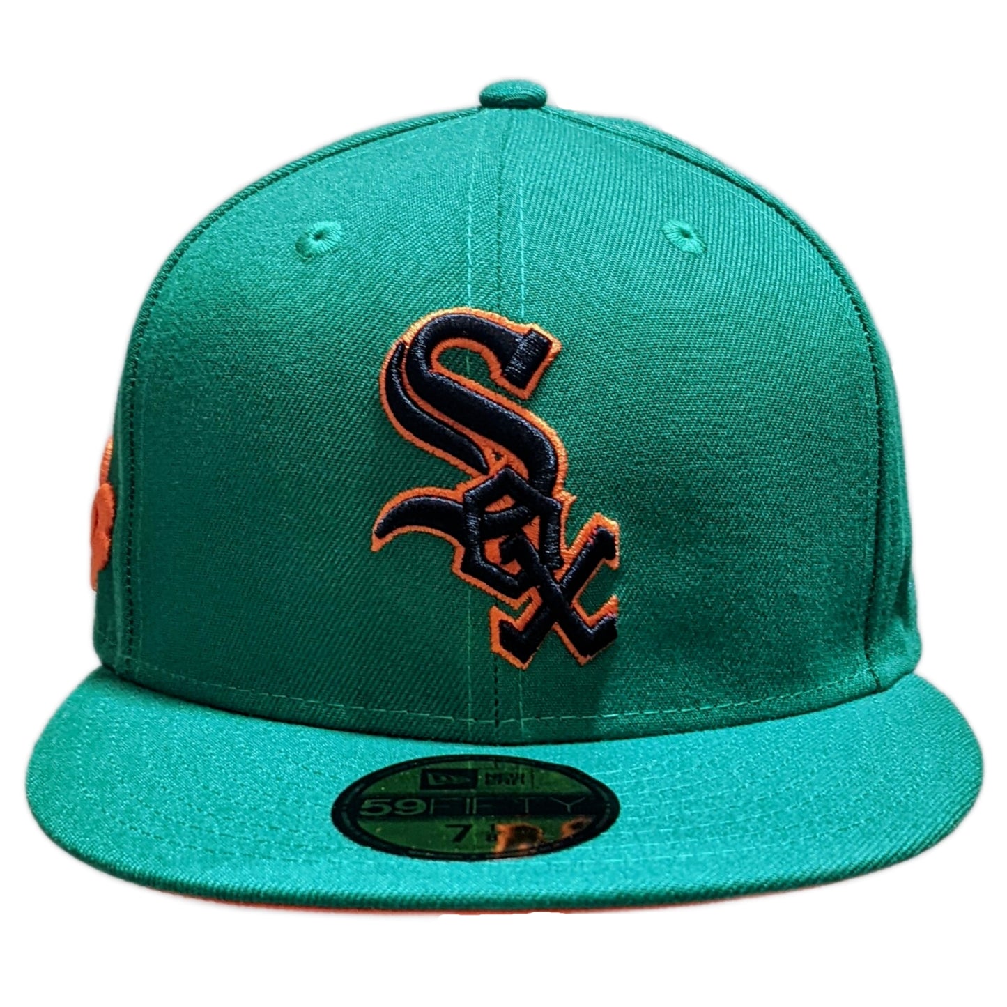 Chicago White Sox New Era Kelly Green/ Orange 59FIFTY Lucky Fitted Hat
