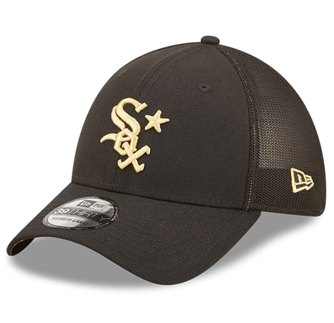 Chicago White Sox New Era 2022 All Star Game Black/ Gold 39THIRTY Flex Fit Hat