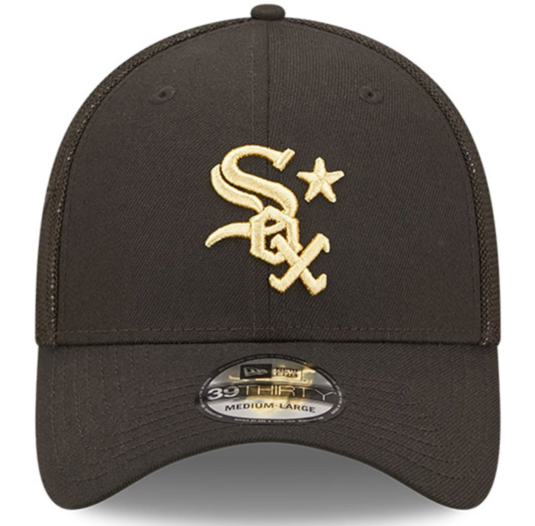 Chicago White Sox New Era 2022 All Star Game Black/ Gold 39THIRTY Flex Fit Hat