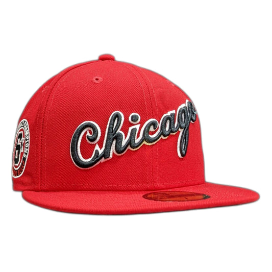 Chicago Bulls New Era Red Hardwood Classics Dynasty 59FIFTY Fitted Hat