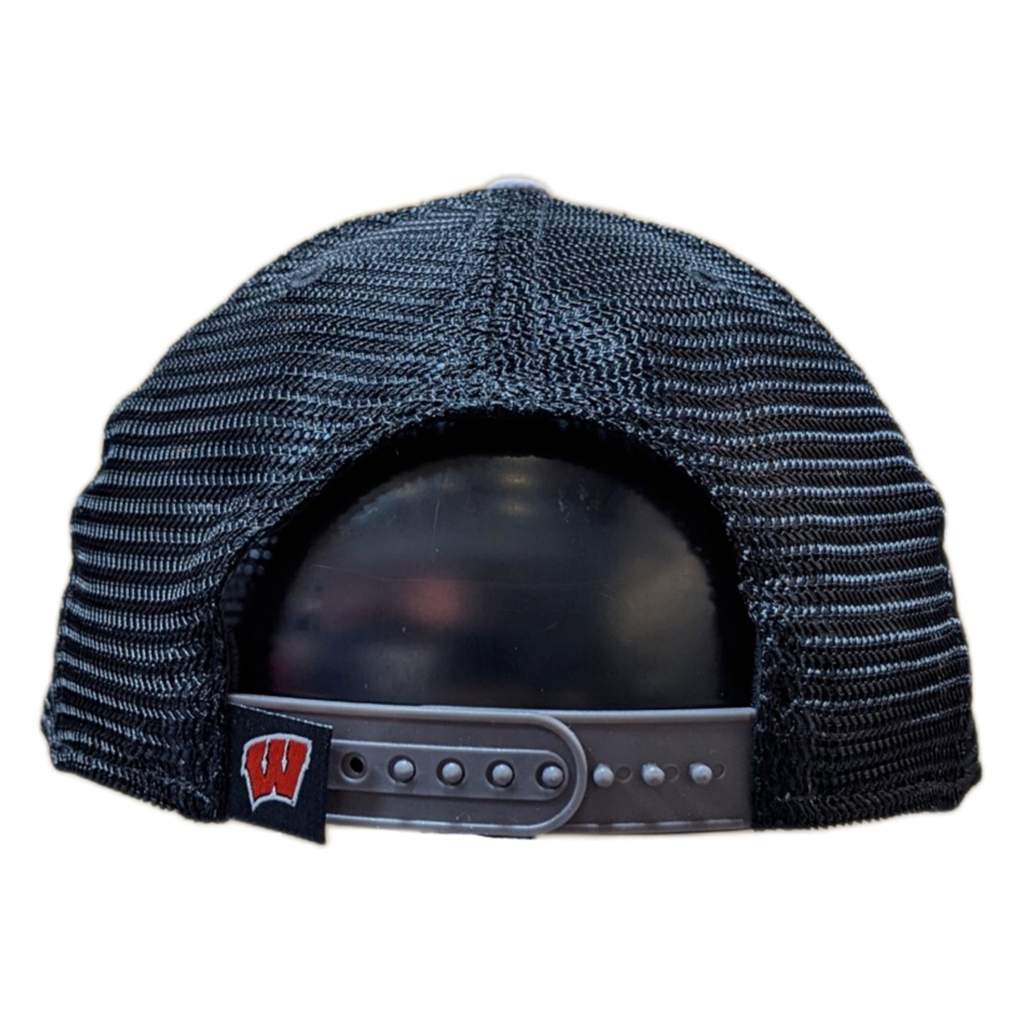 Wisconsin Badgers Top of the World Gray/Black Trucker Adjustable Snapback Hat