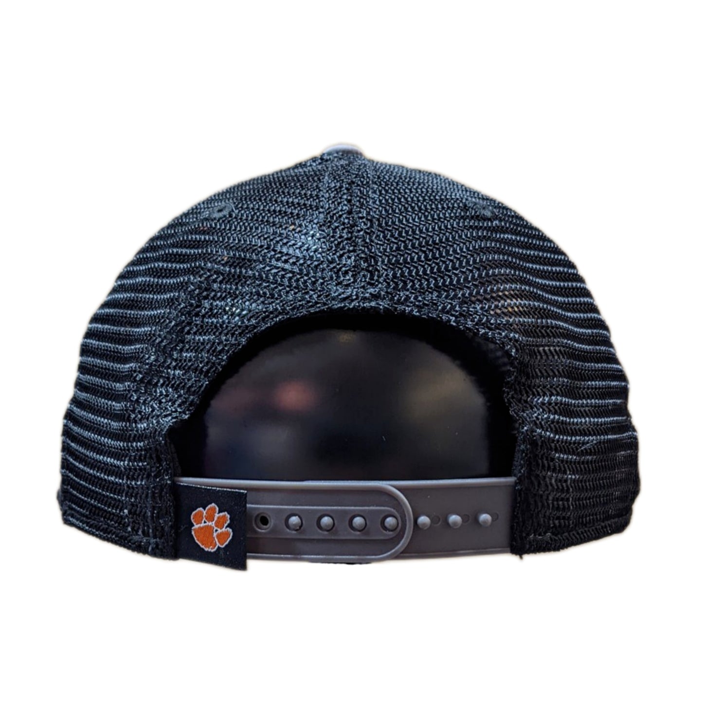 Clemson Tigers Top of the World Gray/Black Trucker Adjustable Snapback Hat