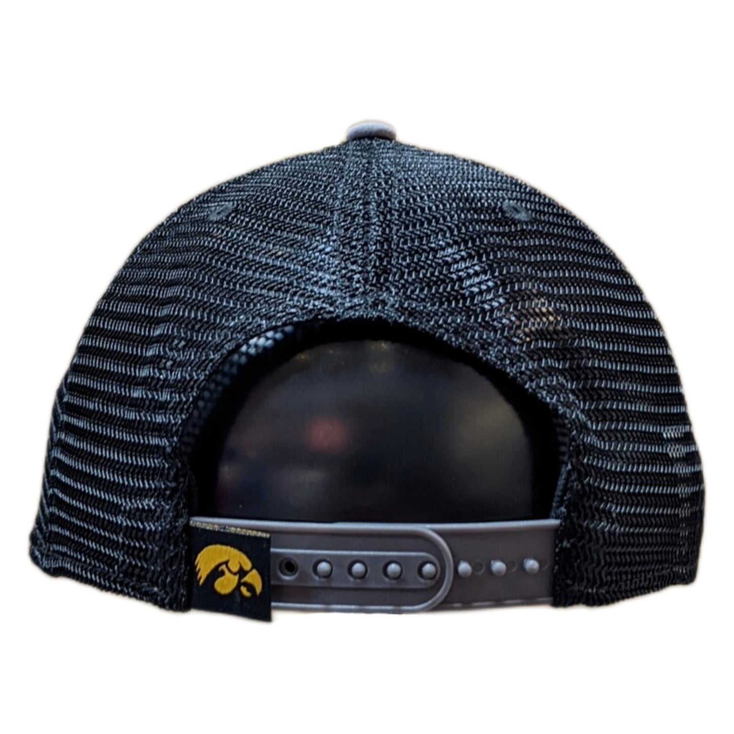 Iowa Hawkeyes Top of the World Gray/Black Trucker Adjustable Snapback Hat