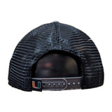 Miami Hurricanes Top of the World Gray/Black Trucker Adjustable Snapback Hat - Pro Jersey Sports