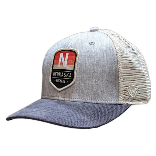 Nebraska Cornhuskers Steel Heather Trucker Adjustable Top of the World Hat