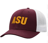 Men's Arizona State Sun Devils ASU Top of the World Victory Maroon/White Trucker Snapback Hat - Pro Jersey Sports