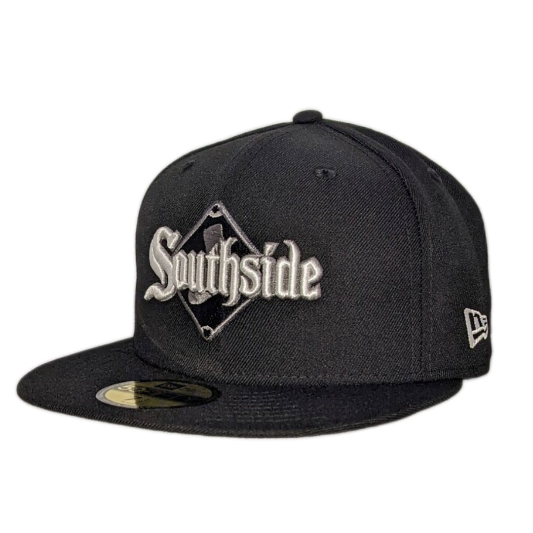 Chicago White Sox New Era City Southside Diamond Black 59FIFTY Fitted Hat