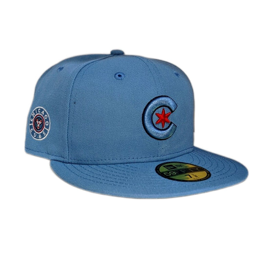 Chicago Cubs New Era Sky Blue City Connect Tonal 59FIFTY Fitted Hat