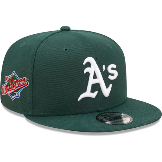 New Era Oakland Athletics 1989 World Series Green 9FIFTY Snapback Adjustable Hat - Pro Jersey Sports