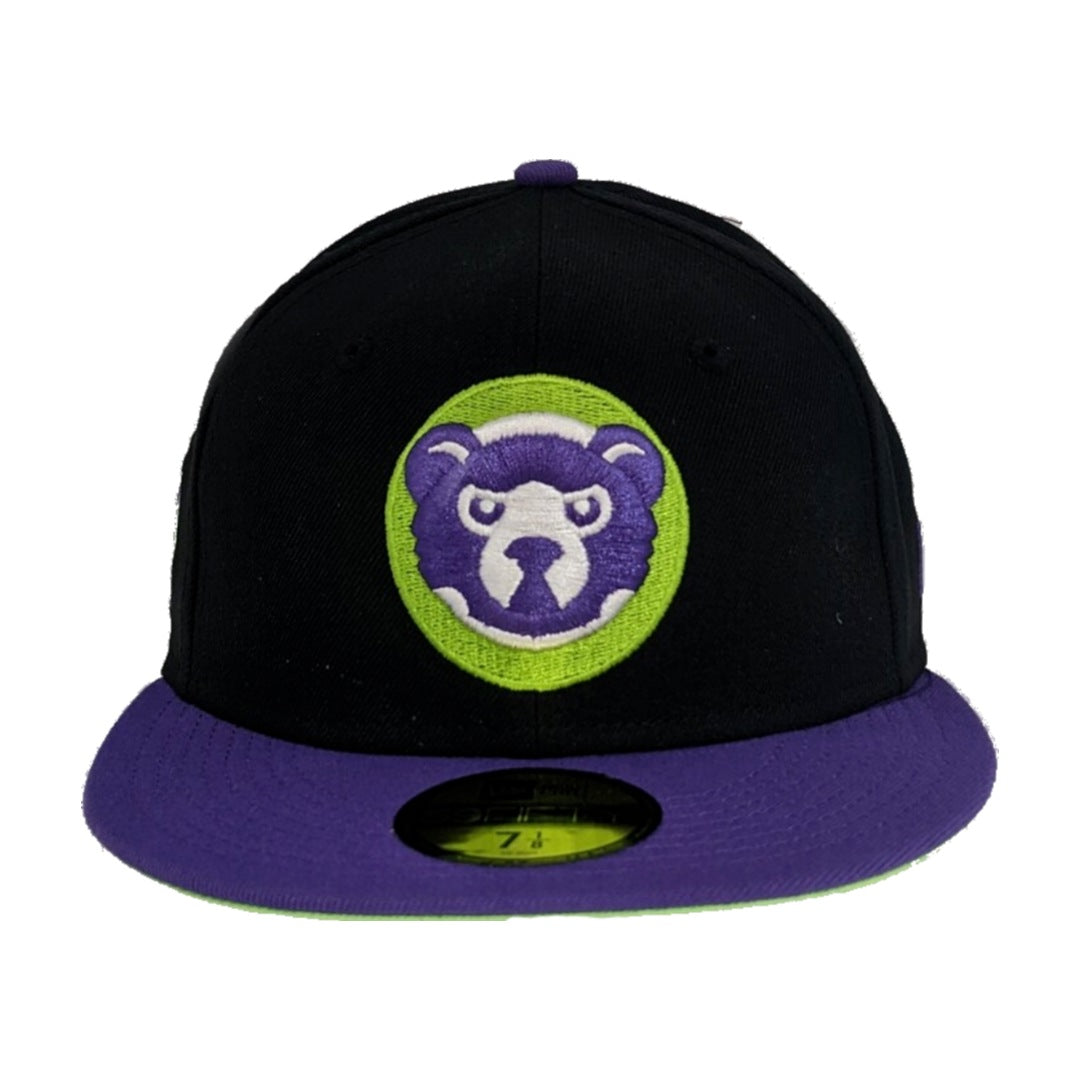 Chicago Cubs Black/Purple Master Villain New Era 59FIFTY Fitted Hat