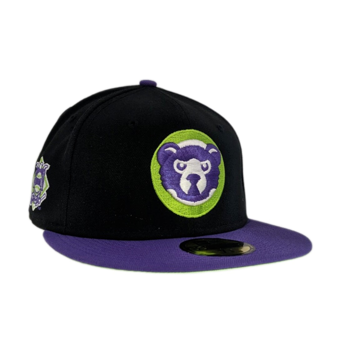 Chicago Cubs Black/Purple Master Villain New Era 59FIFTY Fitted Hat
