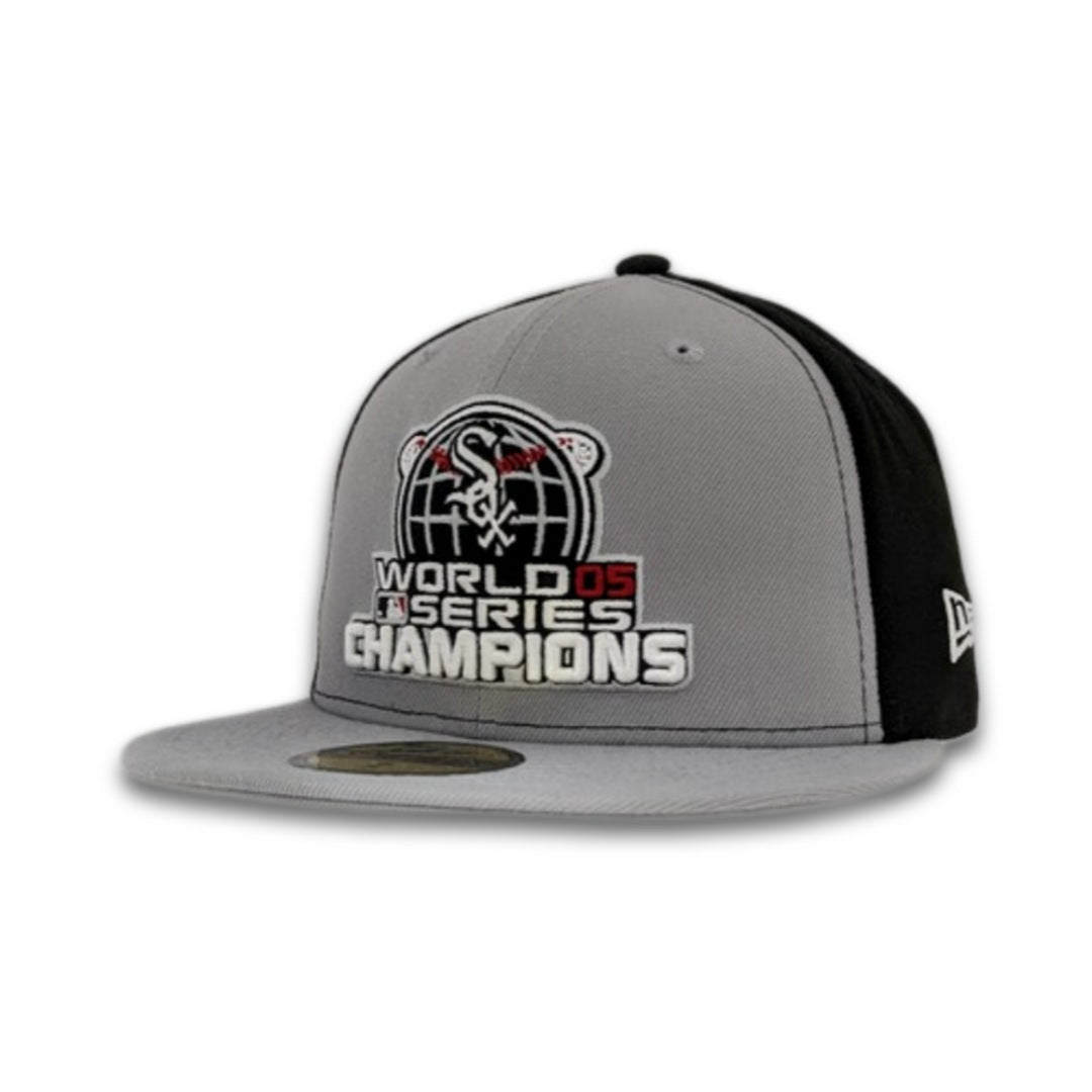 Chicago White Sox 2005 World Series Champions Locker Room Gray/Black 59FIFTY Fitted Hat