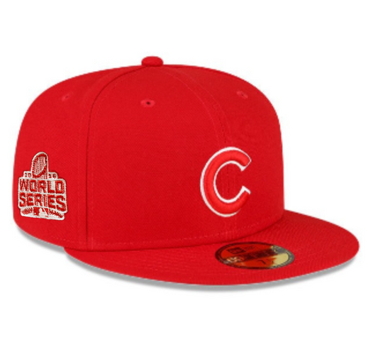 Men's Chicago Cubs New Era 2016 World Series Red 59FIFTY Fitted Hat