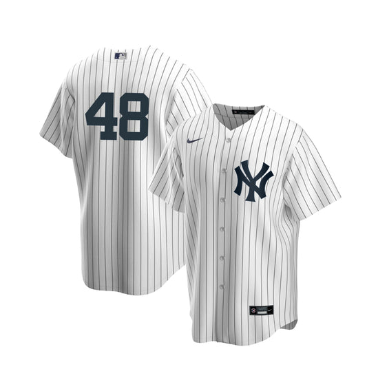 Men's Nike Anthony Rizzo #48 White New York Yankees Home Official Replica Player Jersey