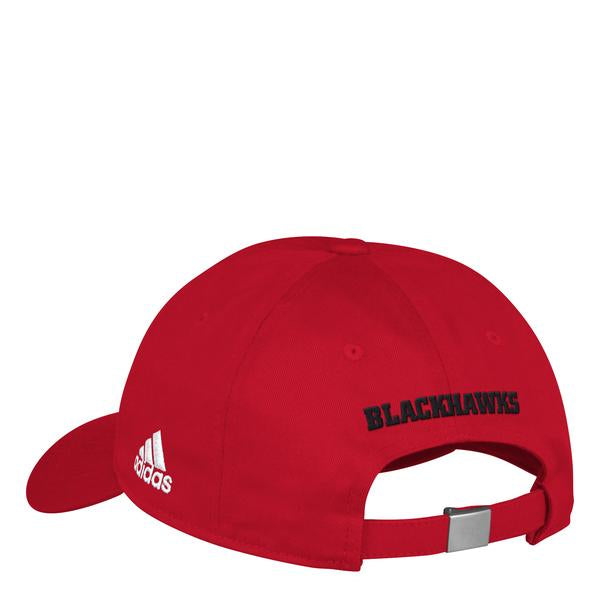 Womens Chicago Blackhawks adidas Finished Goods Bling Logo Adjustable Hat
