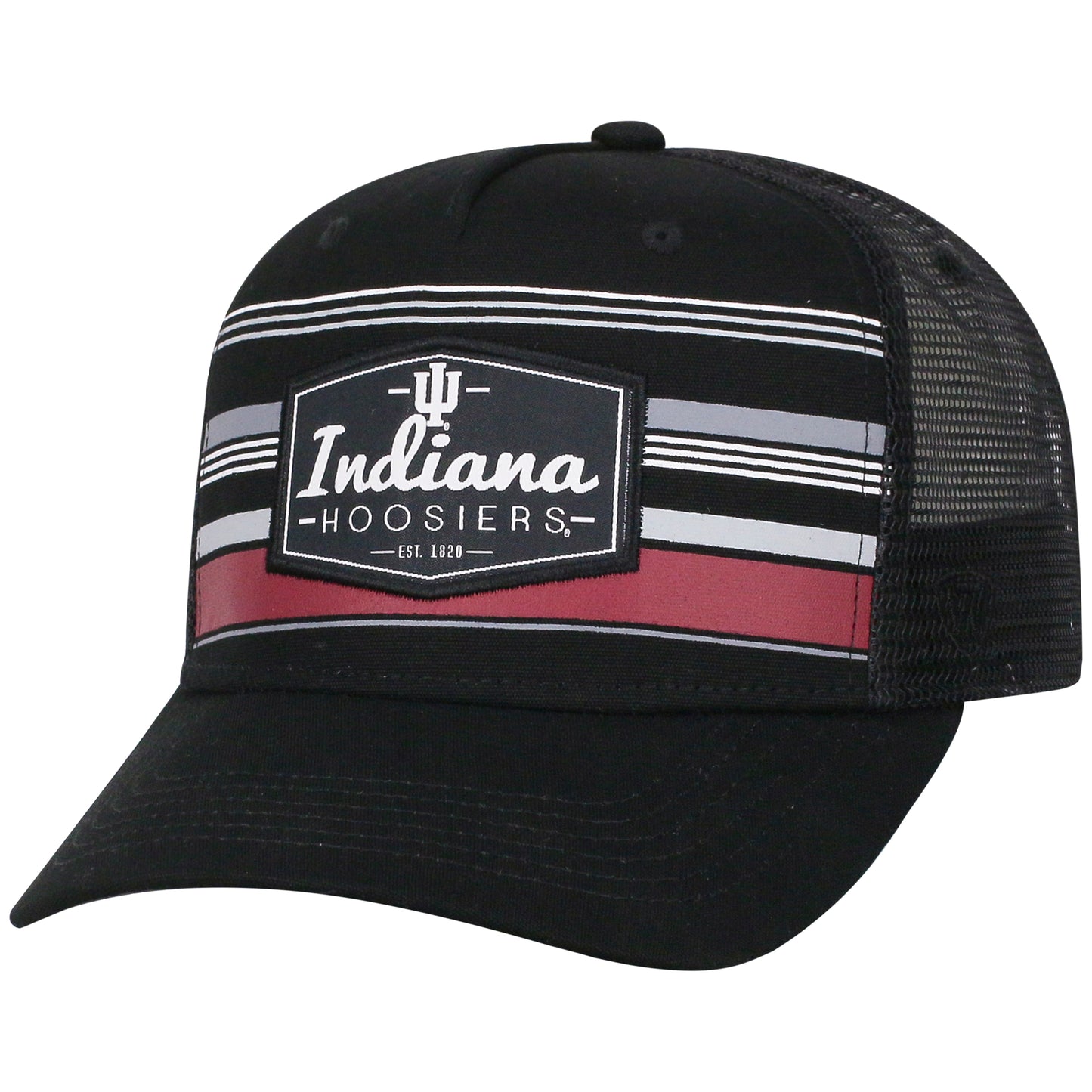Mens Indiana Hoosiers Route Adjustable Hat By Top Of The World