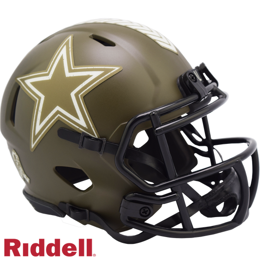 Riddell Dallas Cowboys 2022 Salute To Service Speed Mini Helmet