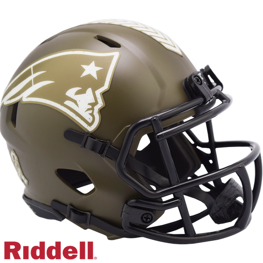 Riddell New England Patriots 2022 Salute To Service Speed Mini Helmet