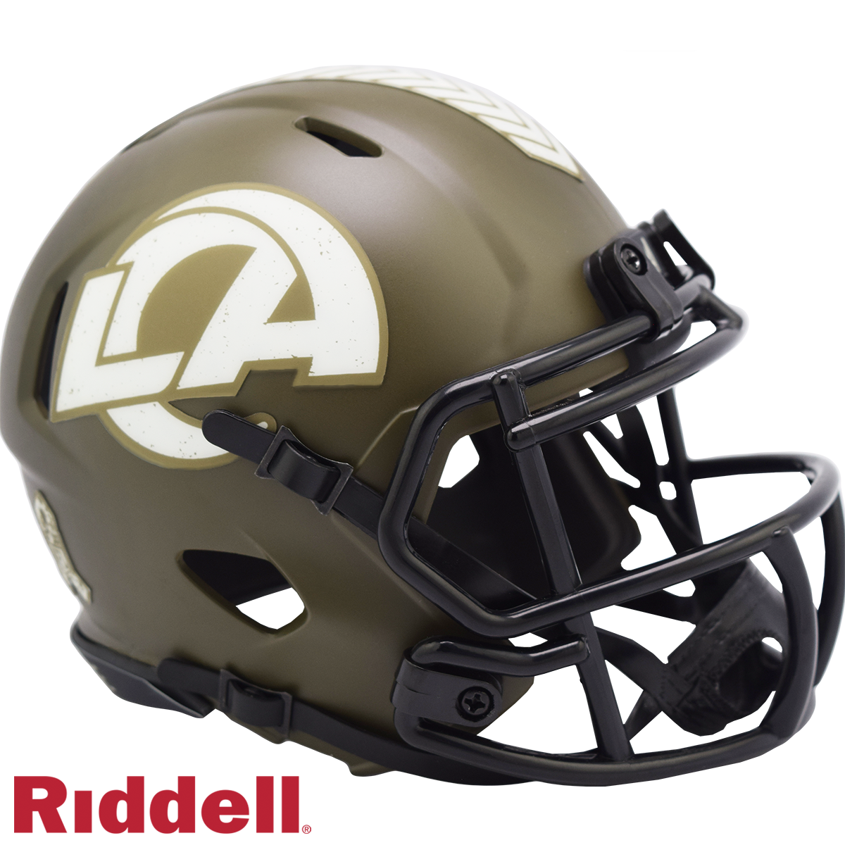 Riddell Los Angeles Rams 2022 Salute To Service Speed Mini Helmet