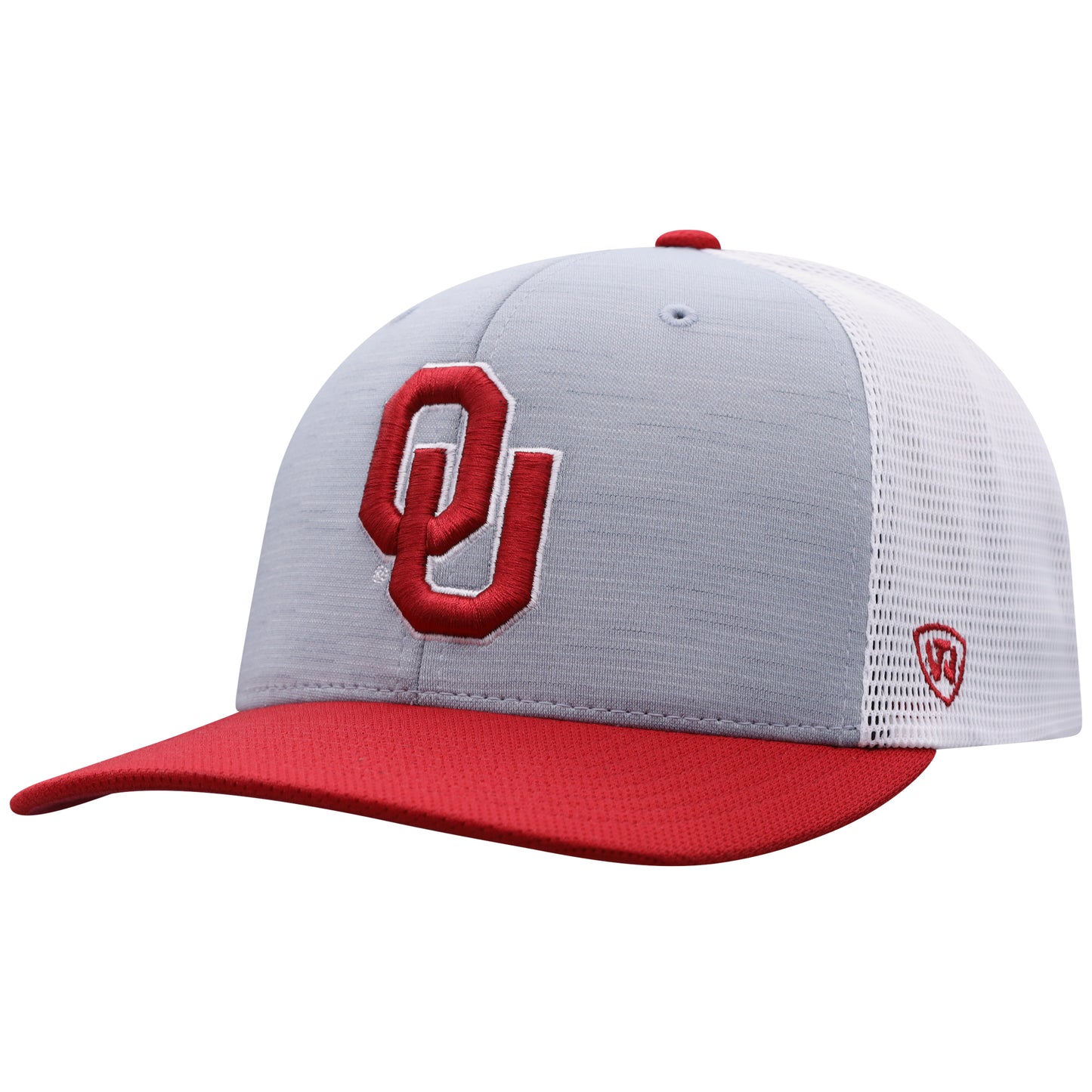 Men's Oklahoma Sooners Stamp 3-Tone Flex Fit Hat By Top Of the World
