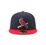 Men's St. Louis Cardinals New Era Navy/Red Game Authentic Collection Alternate 2 On-Field 59FIFTY Fitted Hat - Pro Jersey Sports