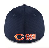 Chicago Bears New Era 2020 NFL Summer Sideline Official 39THIRTY Flex Hat - Navy - Pro Jersey Sports