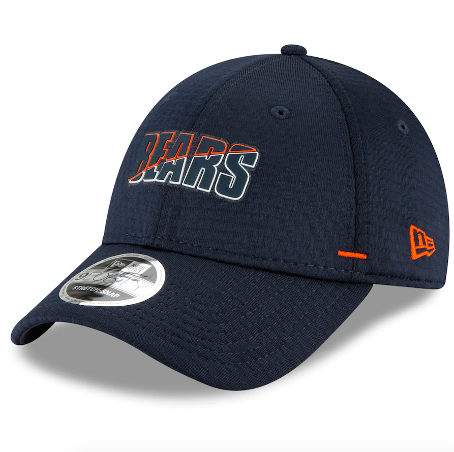 Chicago Bears New Era 2020 NFL Summer Sideline Official 9FORTY Alternate "B" Logo Adjustable Hat - Navy