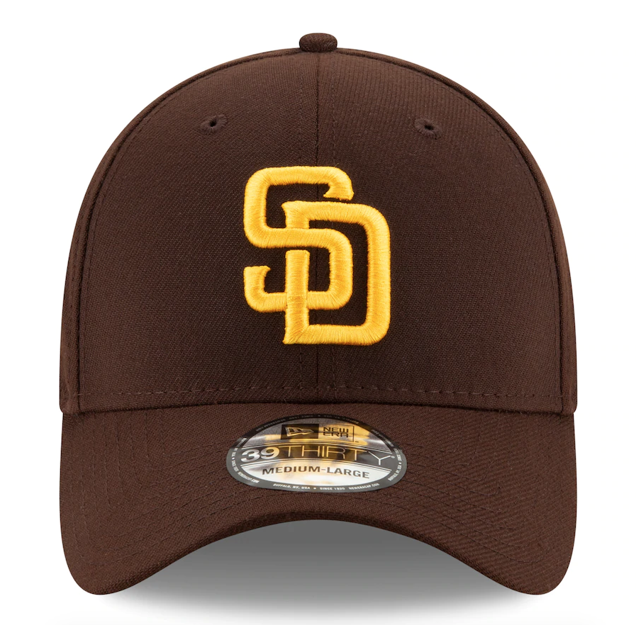 Men's San Diego Padres New Era Brown Team Classic 39THIRTY Flex Hat