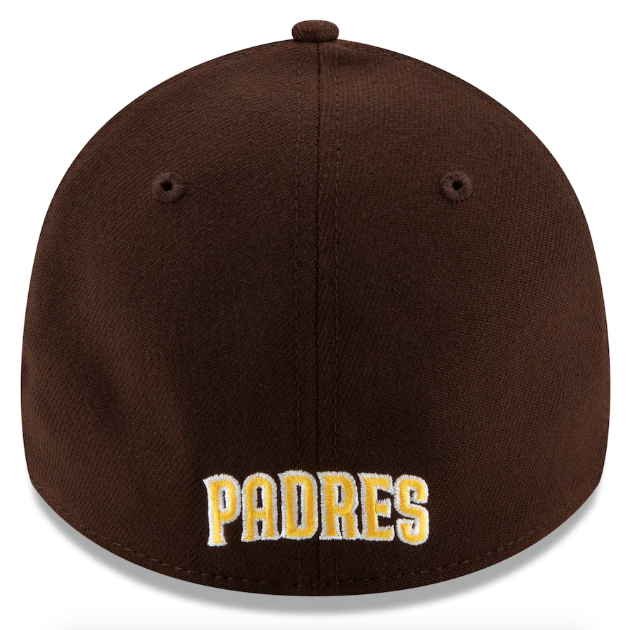 Men's San Diego Padres New Era Brown Team Classic 39THIRTY Flex Hat