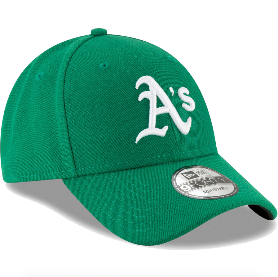 Men's Oakland Athletics New Era Green Alternate The League 9FORTY Adjustable Hat