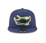 Men's Tampa Bay Rays New Era Navy Game Authentic Collection Alternate On-Field 59FIFTY Fitted Hat - Pro Jersey Sports
