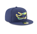 Men's Tampa Bay Rays New Era Navy Game Authentic Collection Alternate On-Field 59FIFTY Fitted Hat - Pro Jersey Sports