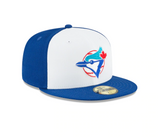 Men's Toronto Blue Jays Cooperstown Collection White/Royal 59Fifty Fitted Hat - Pro Jersey Sports