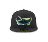 Men's Tampa Bay Devil Rays 1998 Cooperstown Collection Black 59Fifty Fitted Hat - Pro Jersey Sports